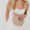 The Westlyn Woven Bag in Checkered Tan