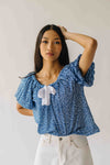The Cosette Ditsy Floral Blouse in Navy