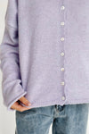 The Riggs Button-Down Sweater in Lavender