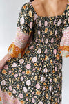 The Irby Patterned Maxi Dress in Black Floral