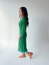 The Kamina Knit Midi Dress in Kelly Green