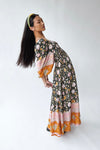 The Irby Patterned Maxi Dress in Black Floral