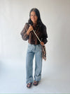 The Marissa Cuffed Wide Leg Jean in Light Wash