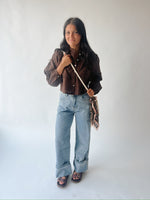 The Marissa Cuffed Wide Leg Jean in Light Wash