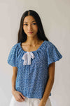 The Cosette Ditsy Floral Blouse in Navy