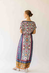 The Falvey Patterned V-Neck Maxi Dress in Multi