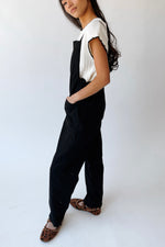 The Gianna Woven Overall in Black