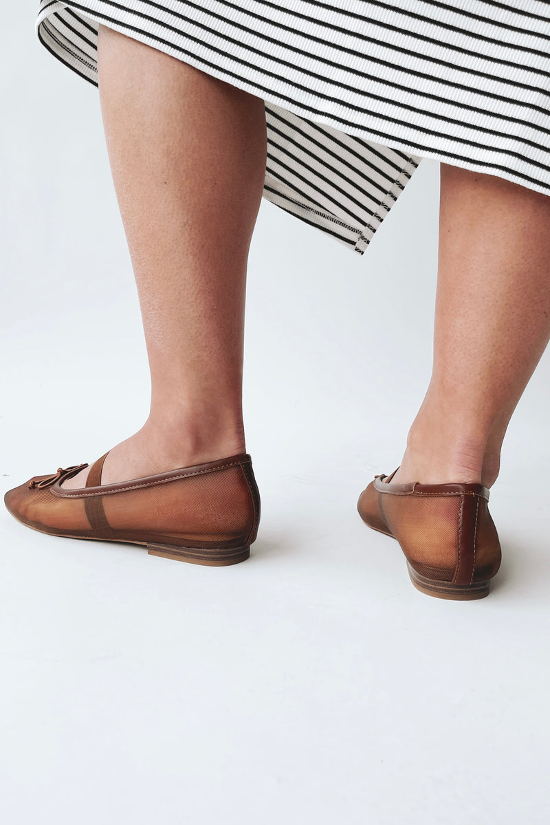 Coconuts by Matisse: Bronx Ballet Flat in Brown