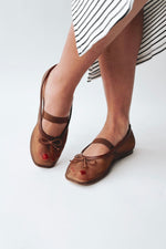 Coconuts by Matisse: Bronx Ballet Flat in Brown