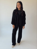 The Timo Knit Cardigan Set in Black