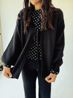 The Timo Knit Cardigan Set in Black