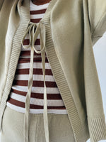 The Timo Knit Cardigan Set in Sage