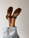 Seychelles: Petal Mary Jane Flat in Brown Suede