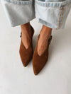 Seychelles: Baby-Faced Heel in Brown Suede