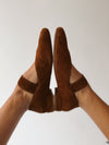 Seychelles: Petal Mary Jane Flat in Brown Suede