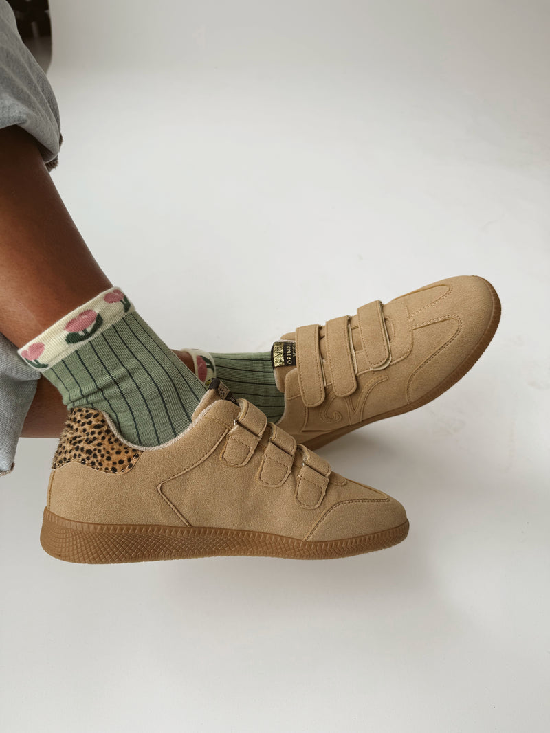 The Pace Velcro Sneaker in Camel