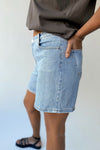 The Wagler Bermuda Mom Short in Medium Denim