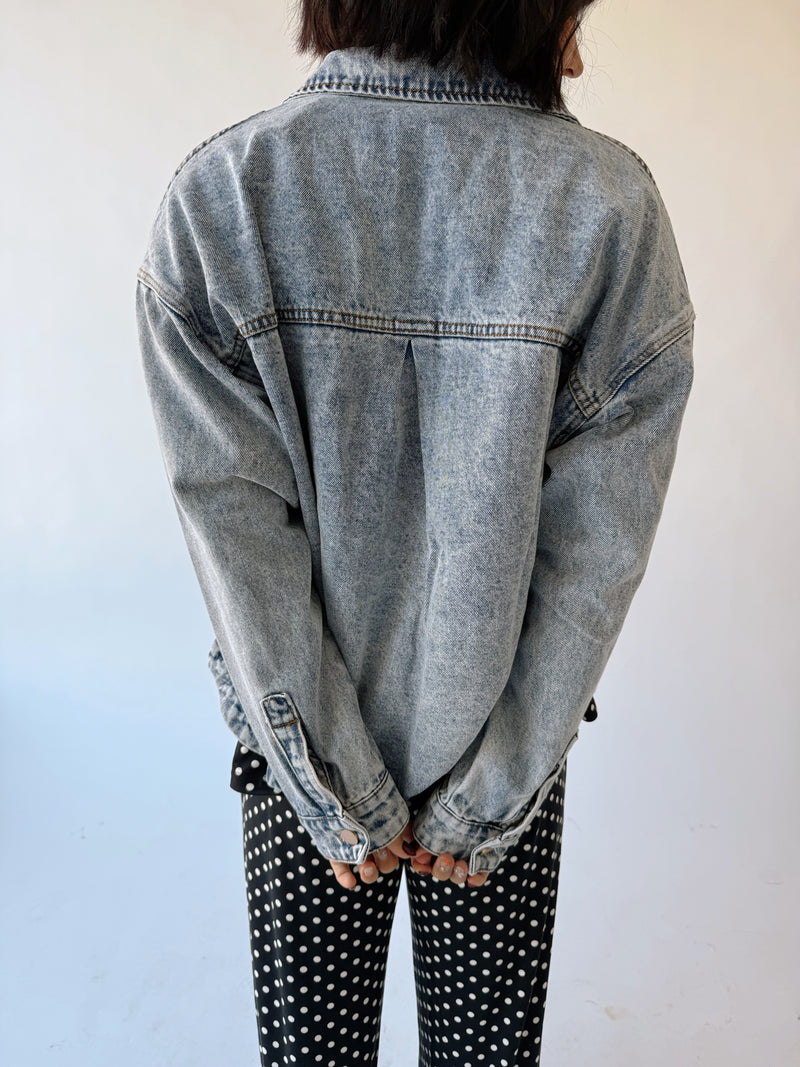 The Ladner Vintage Denim Jacket in Medium Wash