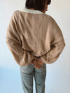 The Winquist Knit Bow Detail Cardigan in Mocha