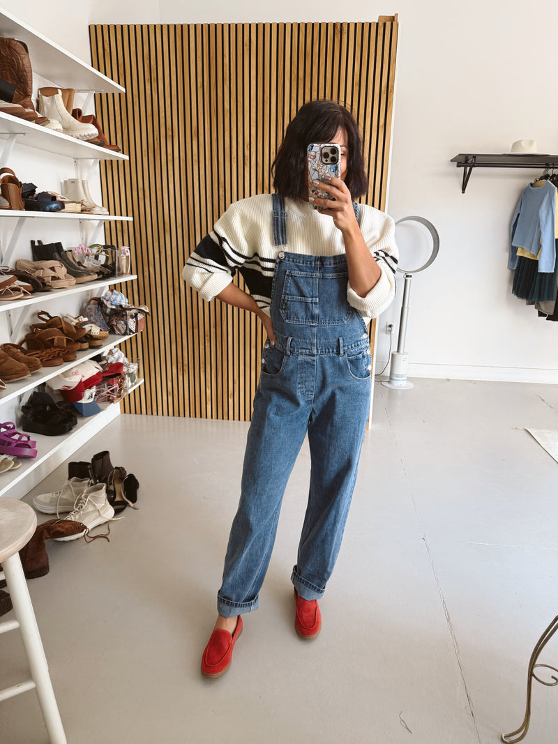 The Neville Denim Overall in Medium Wash