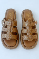 Matisse: Ciao Fisherman Sandal in Cognac