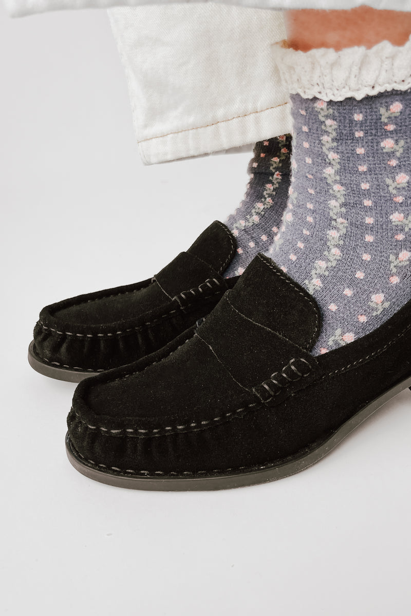 Born: Maris Loafer in Black Suede