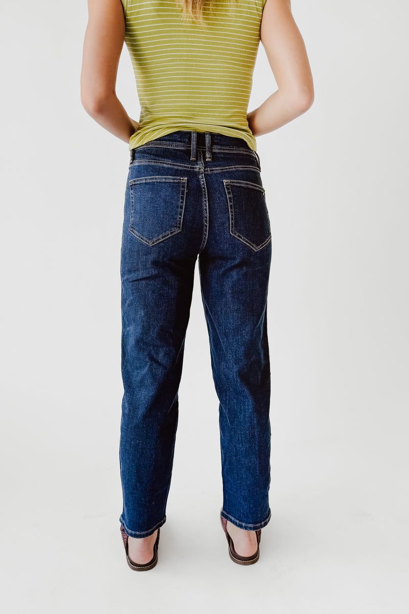 The Lorin Straight Barrel Jean in Navy