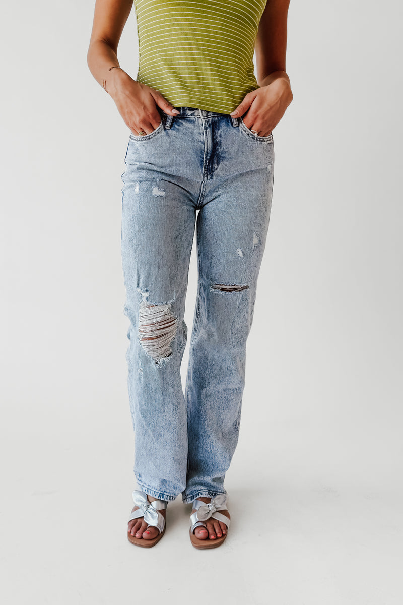 The Runia Straight Leg Jean in Funny Blue