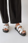 The Nice Bold + Comfortable Sandal in White