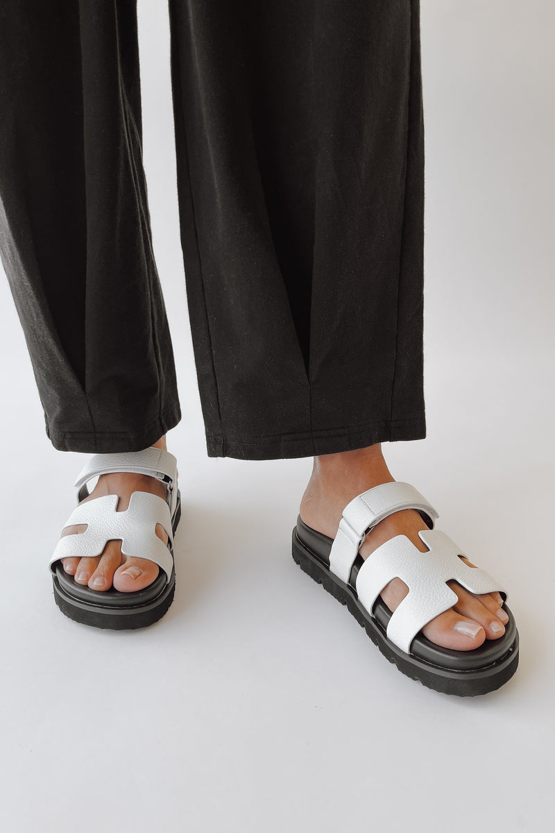 The Nice Bold + Comfortable Sandal in White