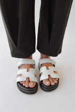 The Nice Bold + Comfortable Sandal in White