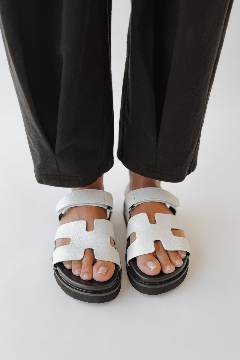 The Nice Bold + Comfortable Sandal in White