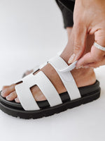 The Nice Bold + Comfortable Sandal in White