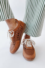 The Sandy Crochet Sneaker in Brown