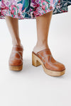 The Seaquist Retro Platform Clog in Brown