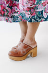 The Seaquist Retro Platform Clog in Brown