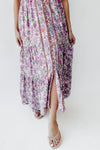 The Helena Printed Floral Maxi Dress in Pink Fuchsia