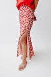 The Findlay Cherry Printed Maxi Skirt in Red Multi