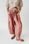 The Clarkston Textured Crop Pant in Rust