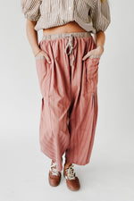 The Clarkston Textured Crop Pant in Rust