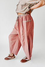 The Clarkston Textured Crop Pant in Rust