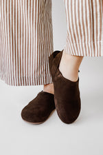 Matisse: Otto Suede Slingback Clog in Choco