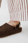Matisse: Otto Suede Slingback Clog in Choco