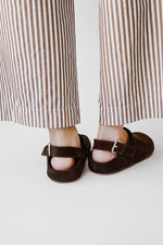 Matisse: Otto Suede Slingback Clog in Choco