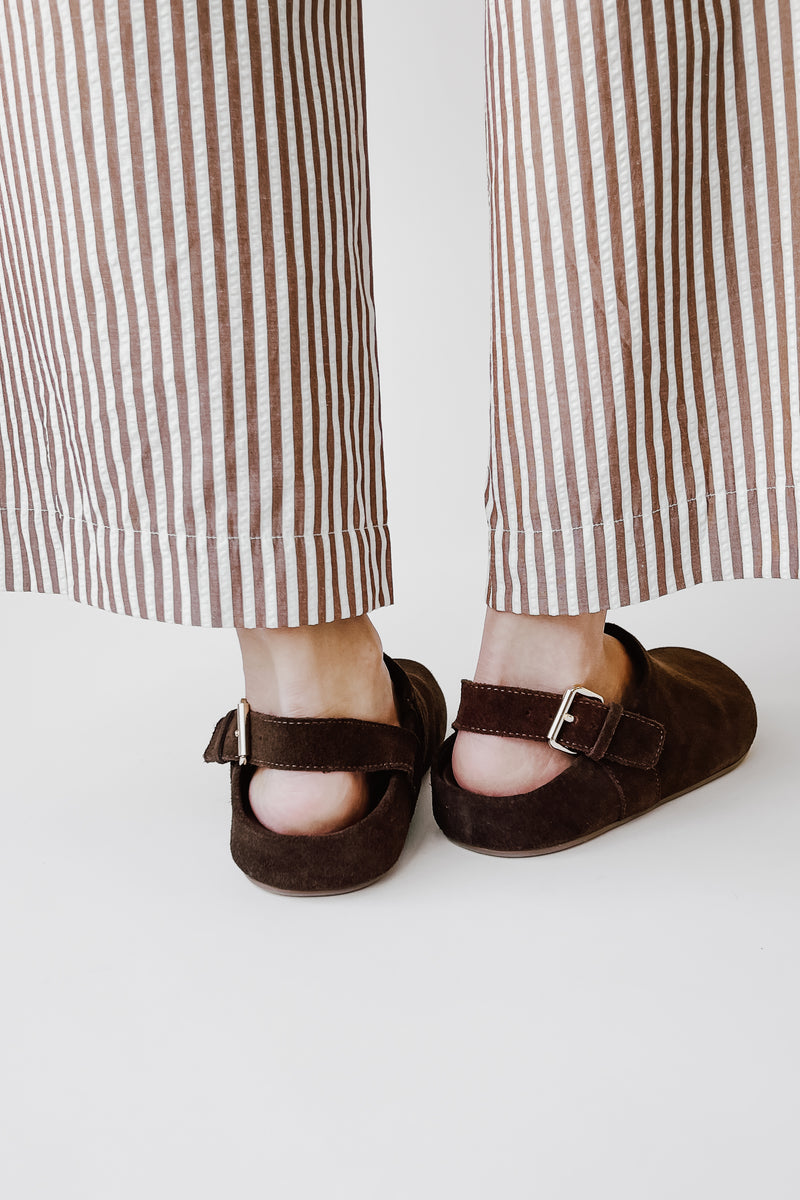 Matisse: Otto Suede Slingback Clog in Choco