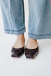 Matisse: Geneva Heeled Mule in Coffee Croc