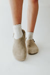 Matisse: Otto Suede Slingback Clog in Taupe