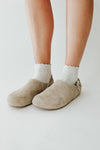 Matisse: Otto Suede Slingback Clog in Taupe