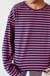 The Kesley Striped Set in Pink + Navy