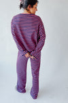 The Kesley Striped Set in Pink + Navy